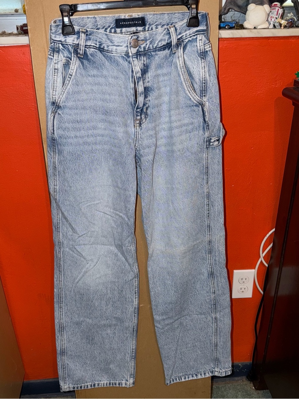 Aéropostale Carpenter Jeans Light Wash Relaxed Fit